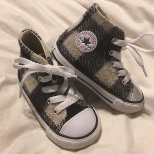 Darling Toddler Converse-Buffalo Check